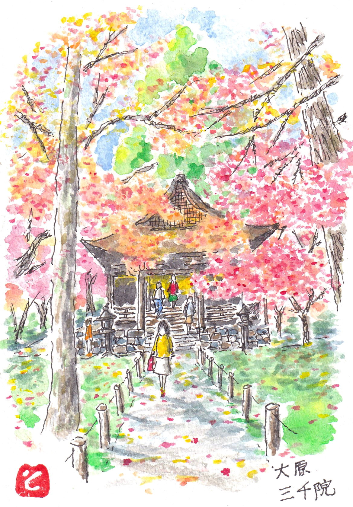 新しく着き 京都の風景画 絵画/タペストリ - www.capitoland.com