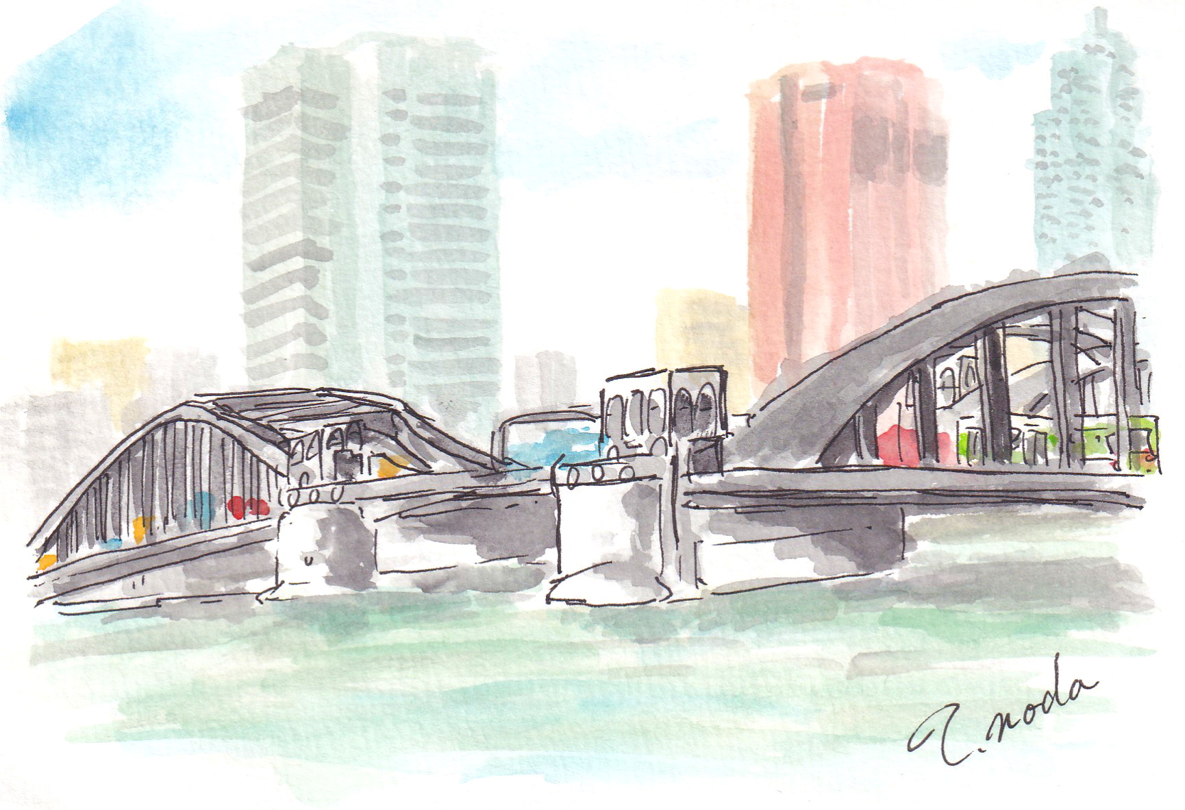 東京の風景画 | おえかきのだっち
